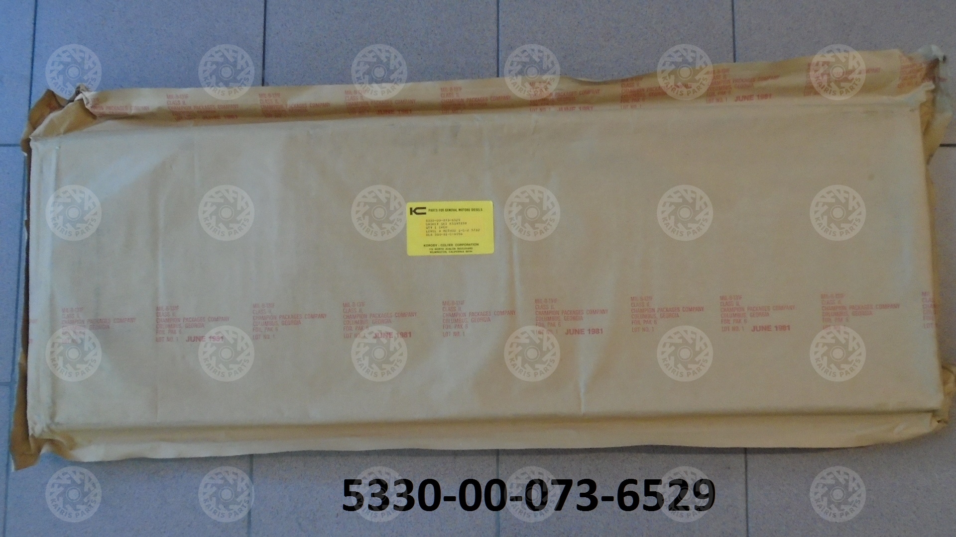 Kkairis-Depot-NSN-5330-00-073-6529