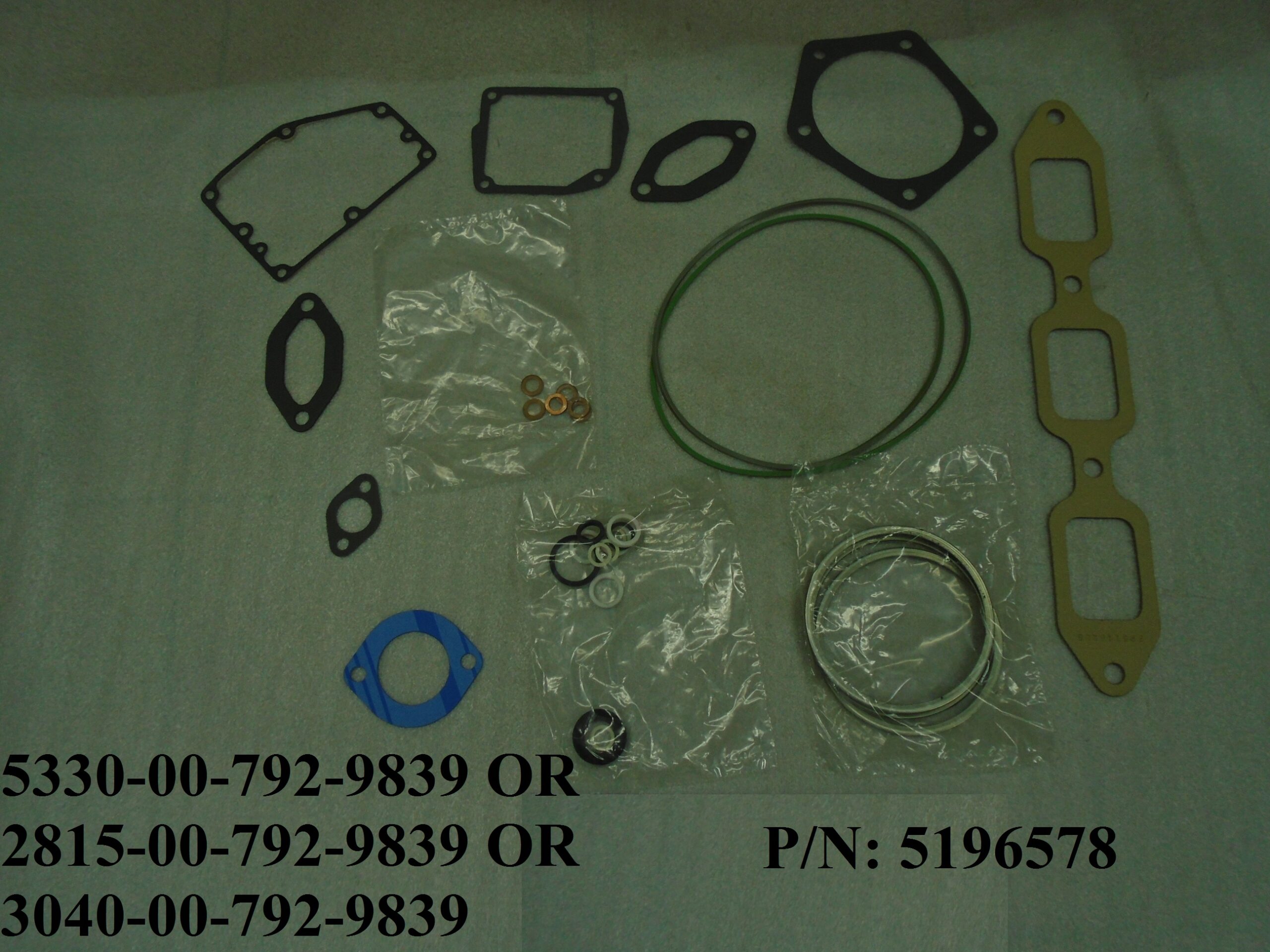 GASKET SET NSN5330007929839 Kairis military parts