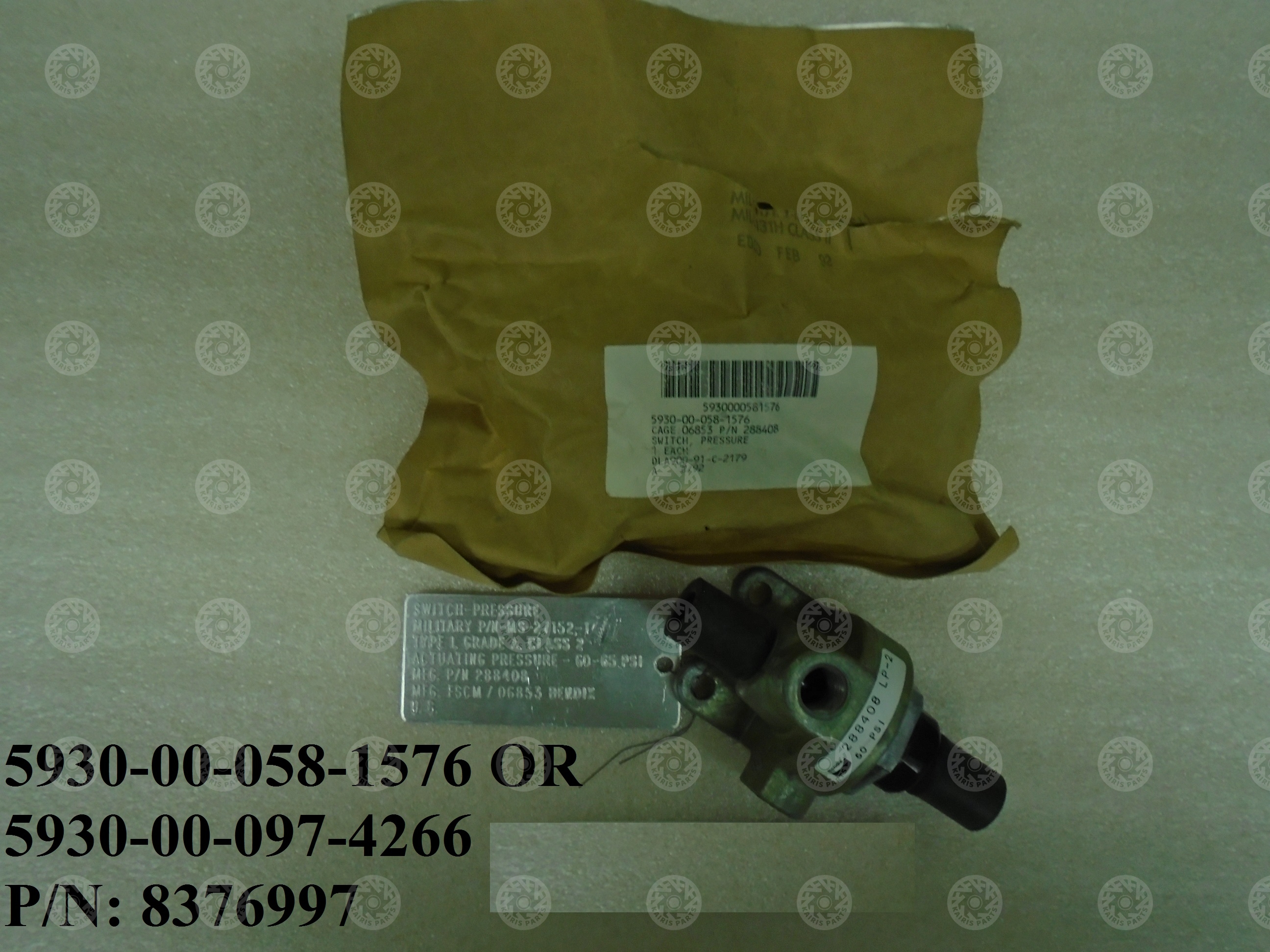 Kkairis-Depot-NSN-5930-00-058-1576