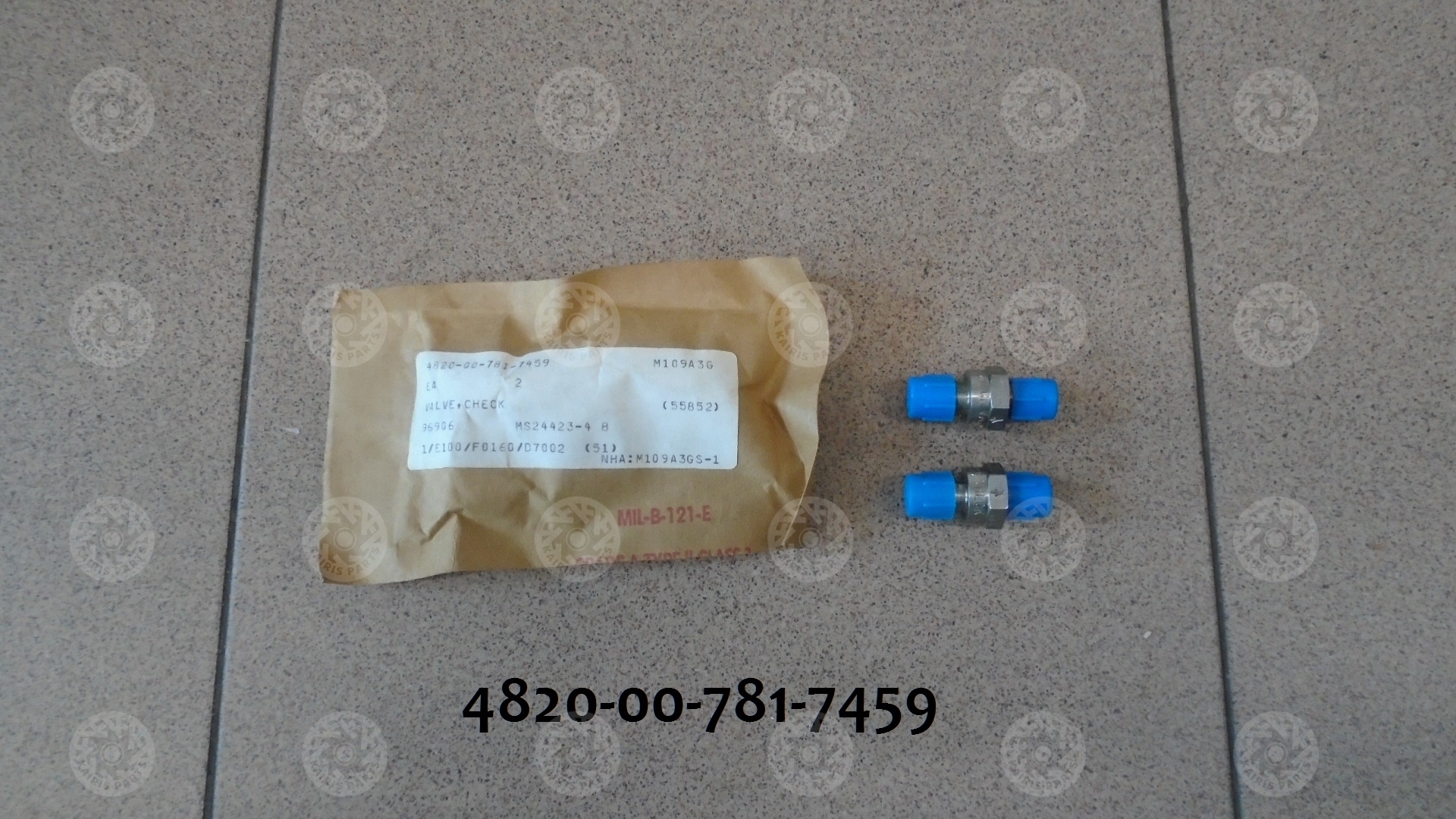 VALVE,CHECK NSN: 4820-00-781-7459 - Kairis military parts